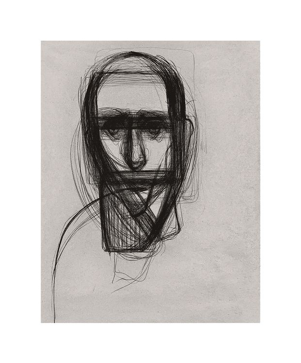 "115. Тягар долі, 2022 / The burden of destiny, 2022 папір, вугілля / paper, charcoal 60 x 42 см."